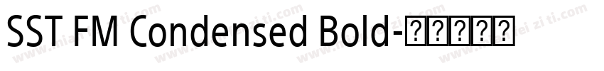 SST FM Condensed Bold字体转换